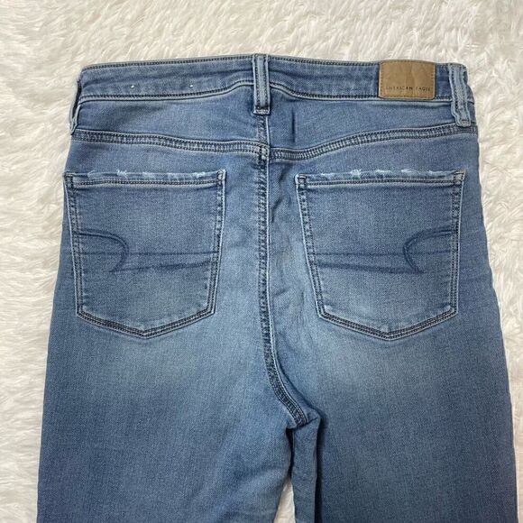 American Eagle Jeans Size 8 Super Stretch Super Hi-Rise Jegging 27" Inseam - Picture 9 of 10